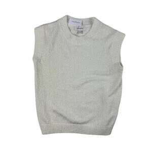 Banana Republic Cotton Sleeveless Sweater Vest Off White Size XS